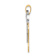 14K Two-tone Gold Satin Large Double Boys Charm