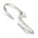 Sterling Silver Polished Fancy Cuff Bracelet