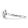 Sterling Silver Stackable Expressions Lab Created Opal Ring 0.09ctw