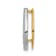 14K Two-tone Gold Diamond Horseshoe Chain Slide Pendant