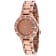 DKNY Women's Chambers Rose Dial, Rose Stainless Steel Bracelet Watch
