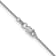 Rhodium Over 18K White Gold 1.15mm Solid Diamond-Cut Cable 20 Inch Chain