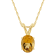8x6mm Oval Citrine 14k Yellow Gold Pendant With Chain