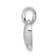 Rhodium Over 14k White Gold Diamond Heart Pendant