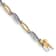 14k Yellow Gold and 14k White Gold Diamond Link Bracelet