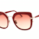 Tom Ford Shiny Red Oversize Frame / Gradient Bordeaux Lenses Sunglasses