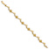 14k Yellow Gold Textured Dolphin and Shell Link Bracelet