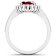 1.69ctw Red Ruby and Diamond 14K White Gold Halo Ring