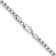 Rhodium Over 14k White Gold 3.6mm Round Box Link 24 Inch Chain