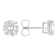 Lab-Grown Diamond Stud Earrings In 14K White Gold 4.00ctw