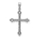 Rhodium Over 14k White Gold Diamond Cross Pendant