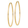 14k Yellow Gold 1 5/8" Polished Round Endless Hoop Earrings