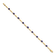 14k Yellow Gold and Rhodium Over 14k Yellow Gold Diamond and Oval
Sapphire Bracelet