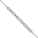 Rhodium Over Sterling Silver Polished Cubic Zirconia Link with 1.5-inch
Extension Bracelet