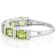 Peridot Six-Stone Band Ring In Sterling Silver 1.50ctw