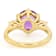 Amethyst And Lab-Grown Diamond Ring In 18K Gold Over Sterling Silver 3.05ctw