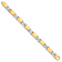 14k Yellow Gold and 14k White Gold 10.9mm Hand-polished Solid Gold Fancy
Link 20 Inch Chain
