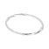 Sterling Silver 4 mm Twisted Oval Hinged Bangle