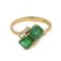 2.09 Ctw Emerald with 0.11 Ctw Diamond Ring in 14K YG