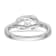 Rhodium Over 14K White Gold First Promise Diamond Promise/Engagement
Ring 0.11ctw