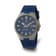 Charles Hubert Gun Metal IP-plated Stainless Steel Blue Dial Watch