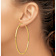 14k Yellow Gold 2 3/4" Endless Hoop Earrings