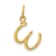10K Yellow Gold Polished Letter w Initial Charm