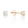 Certified White Lab-Grown Diamond H-I SI 14k Yellow Gold Stud Earrings 1.00ctw