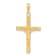 14K Yellow Gold Diamond-cut Fancy Tipped Crucifix Pendant
