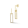 Rachel Zoe Pave CZ Rectangular Link Dangle Earrings in 14K Gold Over
Sterling Silver