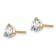 14K Yellow Gold Lab Grown Diamond 1 1/4ctw VS/SI GH 3 Prong Earrings