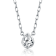 Pear Shape CZ Solitaire Pendant In White Rhodium Over Brass
