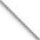 Rhodium Over 14k White Gold 0.85mm Solid Spiga 24 Inch Chain