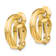 14K Yellow Gold 5/8" Non-Pierced J-Hoop Earrings