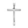 Rhodium Over 14K White Gold Diamond Letter T Initial Pendant