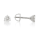 Certified White Lab-Grown Diamond H-I SI 14k White Gold Martini Stud
Earrings 0.75ctw