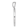 14K White Gold Gatsby Diamond Initial E Charm