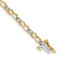 10k Yellow Gold and 10k White Gold Diamond Figure 8 Link Bracelet
