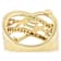 Multi-Shape CZ Open Ring In 18K Gold Over Sterling Silver 1.81ctw