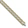 White Cubic Zirconia Stainless Steel Polished Yellow IP Plated Men's Bracelet