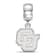 Sterling Silver Rhodium-plated LogoArt University of Colorado Small
Dangle Bead