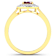 1.11ctw Red Ruby and Diamond 14K Yellow Gold Halo Ring