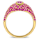 Pink, Dark Pink Sapphire 14K Yellow Gold Ring 2.58ctw
