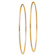 14k Yellow Gold 2 1/2" Polished Round Endless Hoop Earrings
