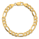 14K Yellow Gold 7.5mm Flat Figaro Chain Bracelet