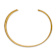 14k Yellow Gold 19mm Hammered Polished Cuff Bangle