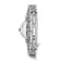 Ladies Charles Hubert Chrome-finish Silver Dial Chain Bracelet Watch