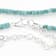 Turquoise Heshi Bead Necklace In Sterling Silver