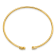 14K Yellow Gold Lab Grown Diamond X and O Cuff Bangle