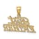 14K Yellow Gold BEST FATHER Charm